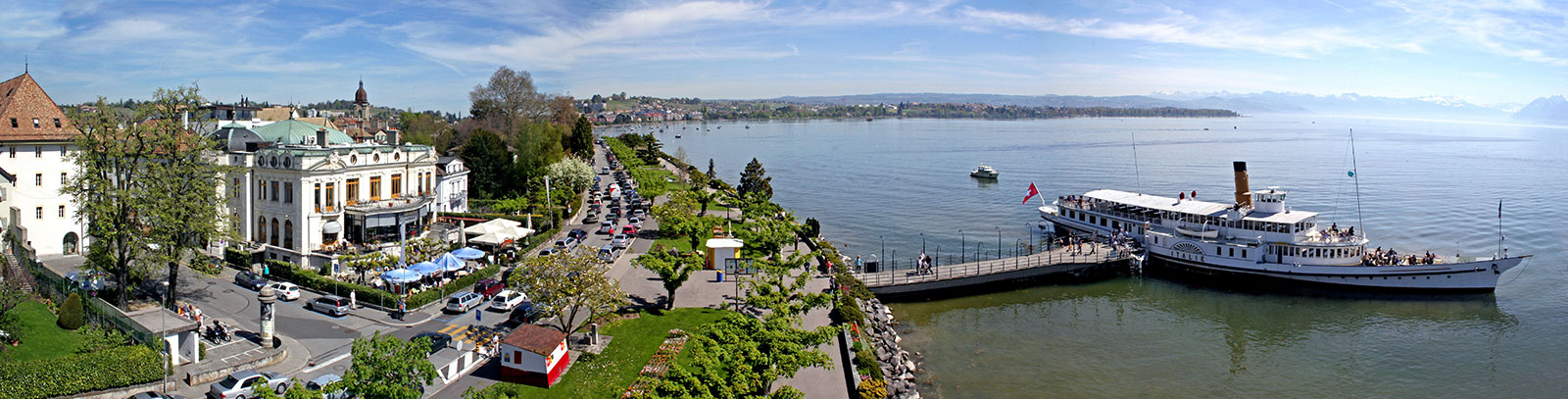 Morges on the shore of Lake Geneva