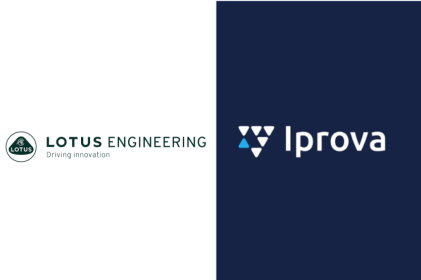 Lotus Engineering logo and Iprova logo